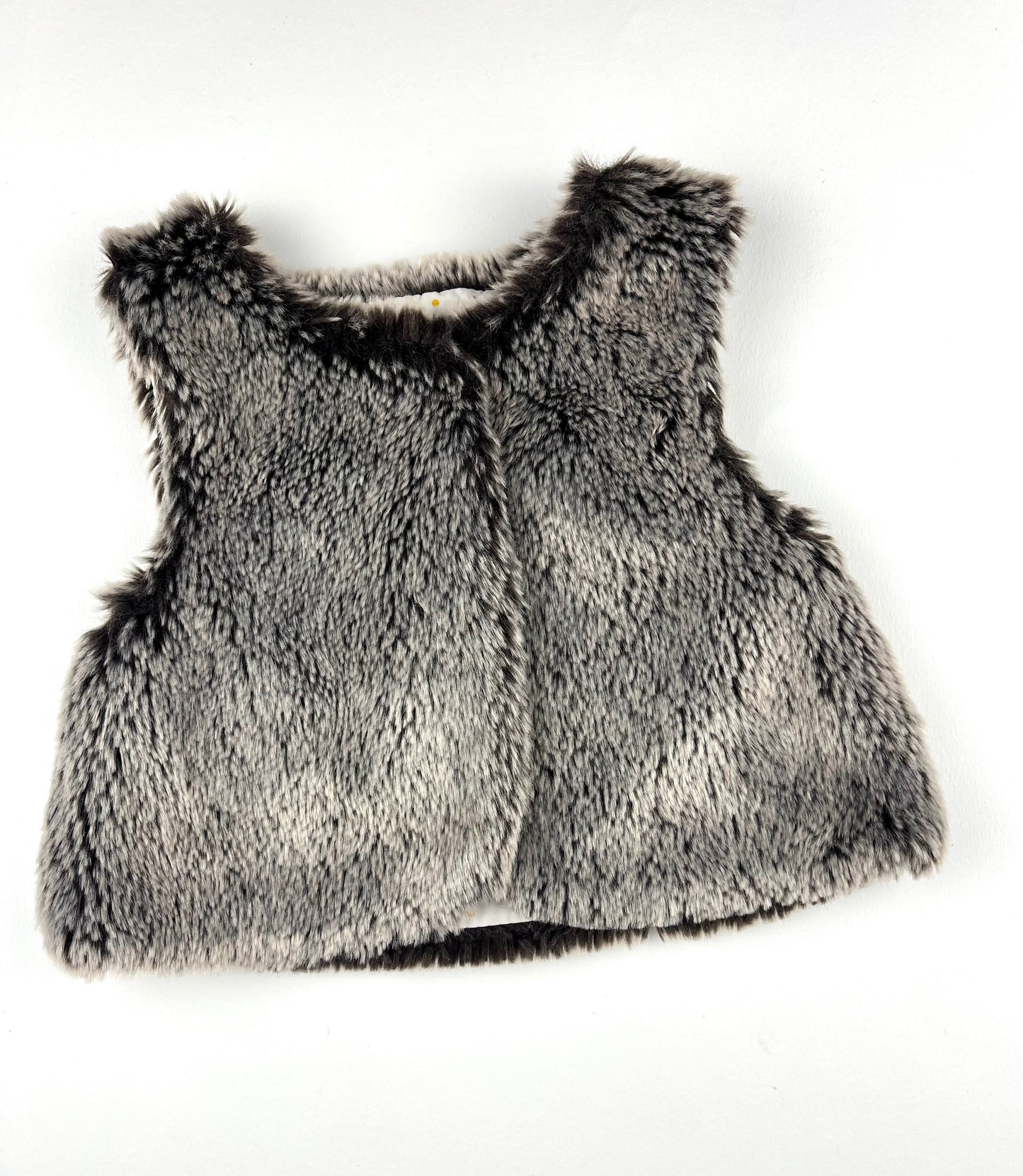 Gilet sans manches en fourrure marron Obaïbi 3 mois