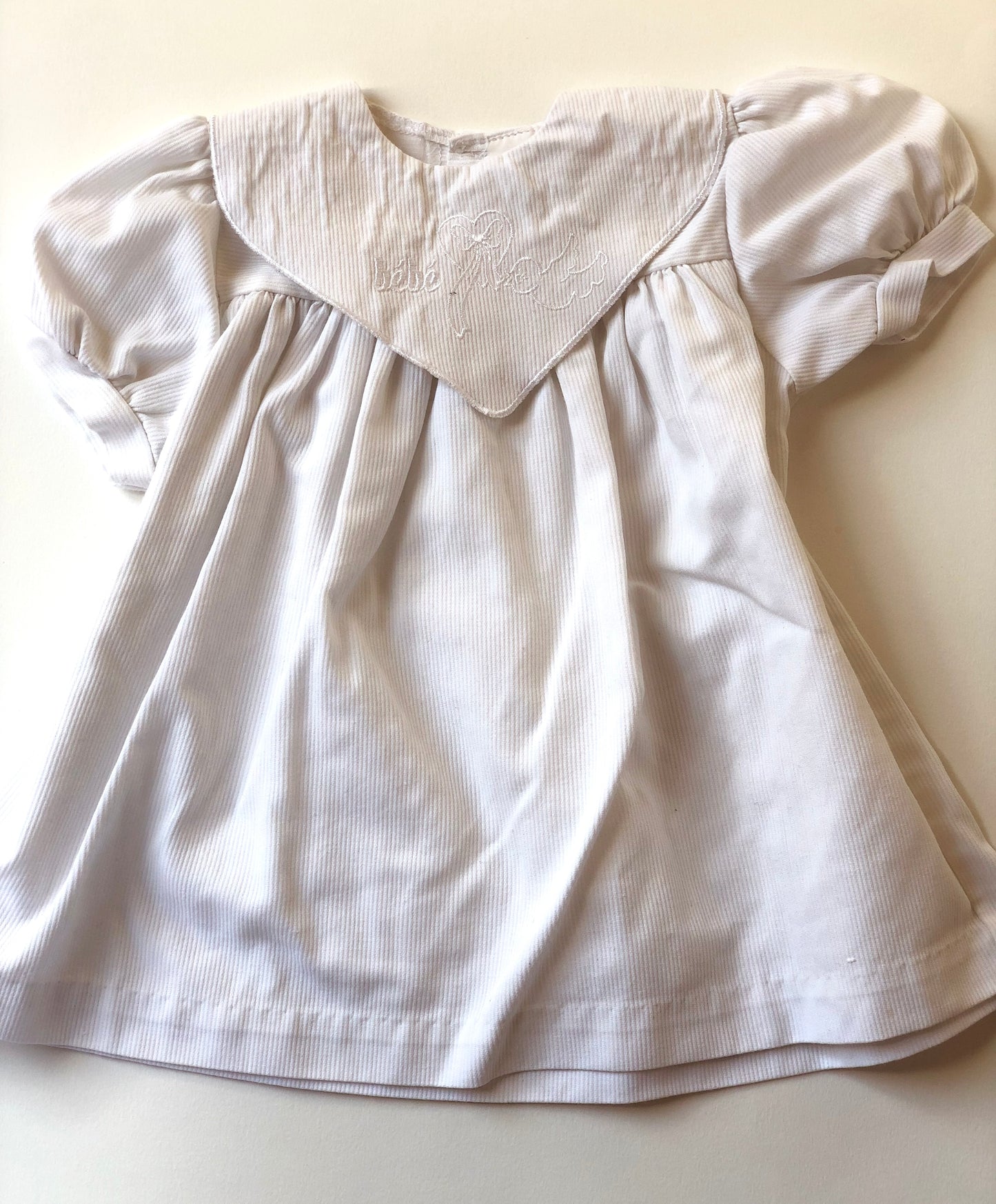 IMPARFAIT robe de baptême blanche vintage 6 mois