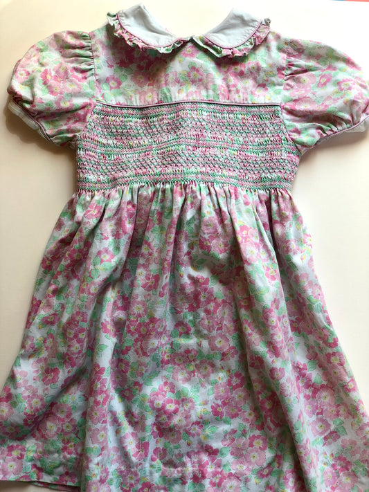 Robe à fleurs vintage Pree’s Club 4 ans