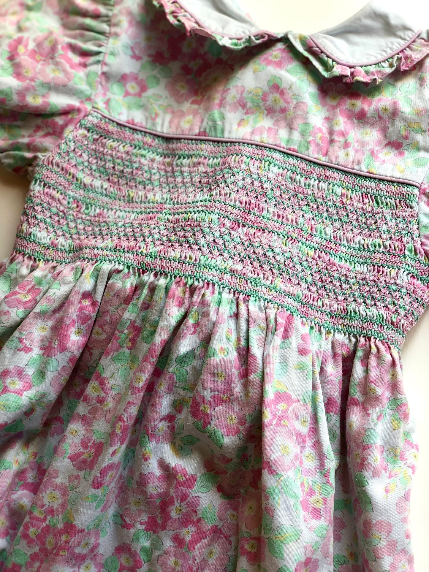 Robe à fleurs vintage Pree’s Club 4 ans