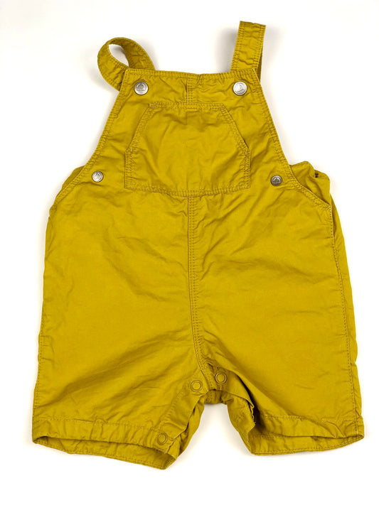Salopette courte moutarde Petit Bateau 6 mois