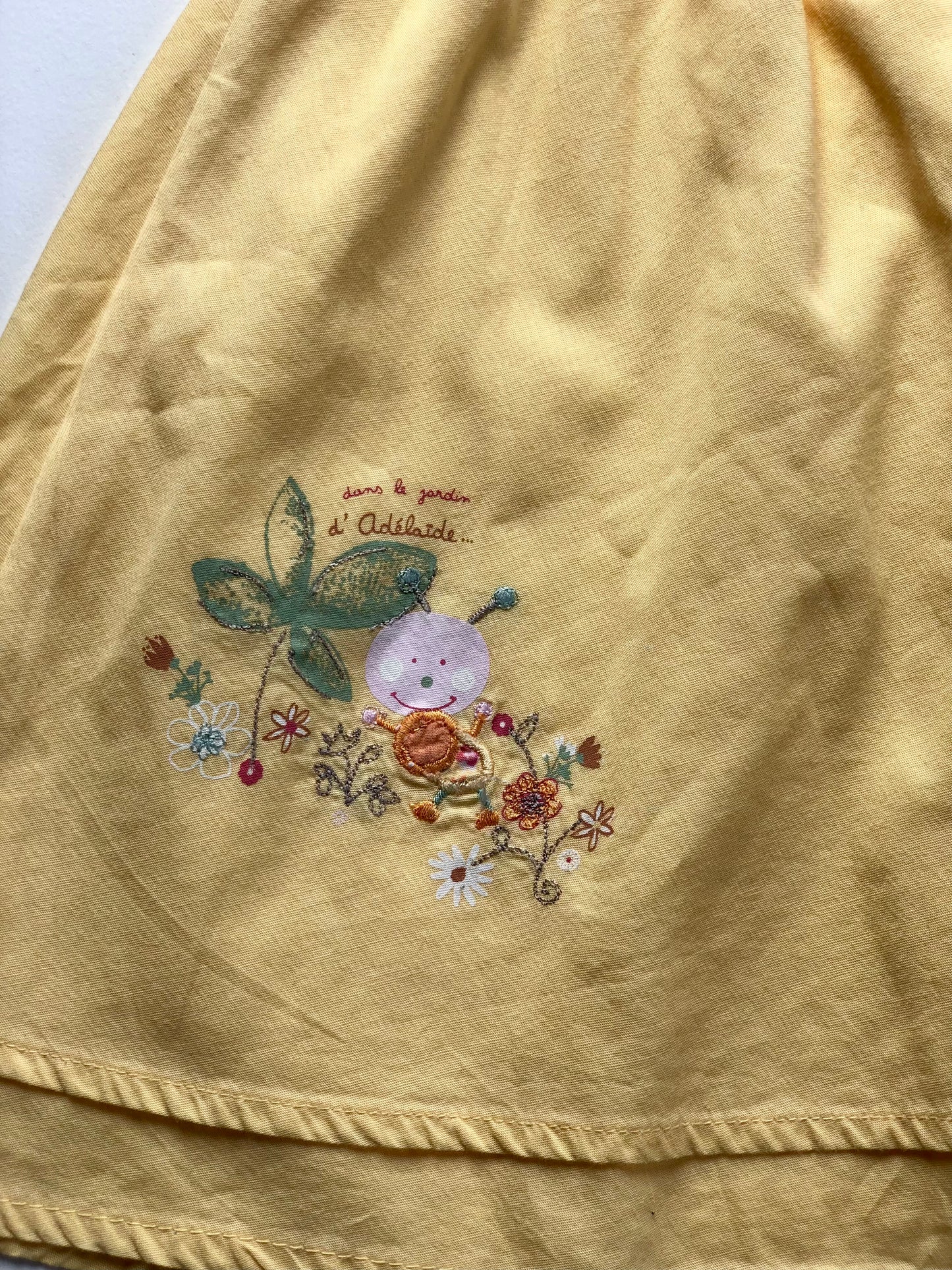 Robe longue jaune vintage Kiabi 2 ans