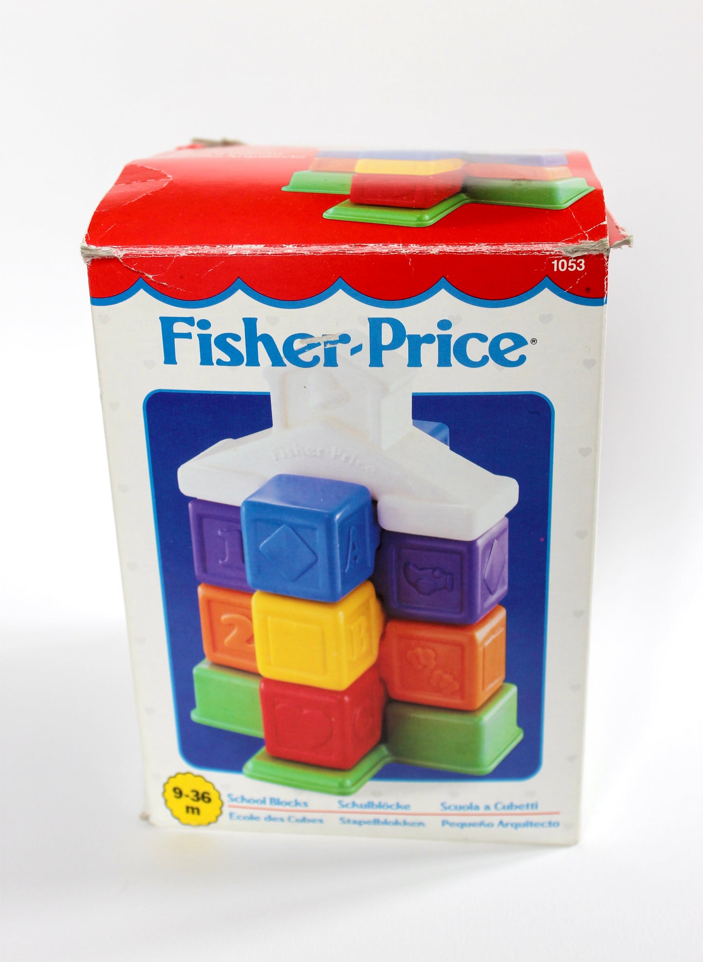 Jeux cubes à empiler School Blocks vintage Fisher-Price