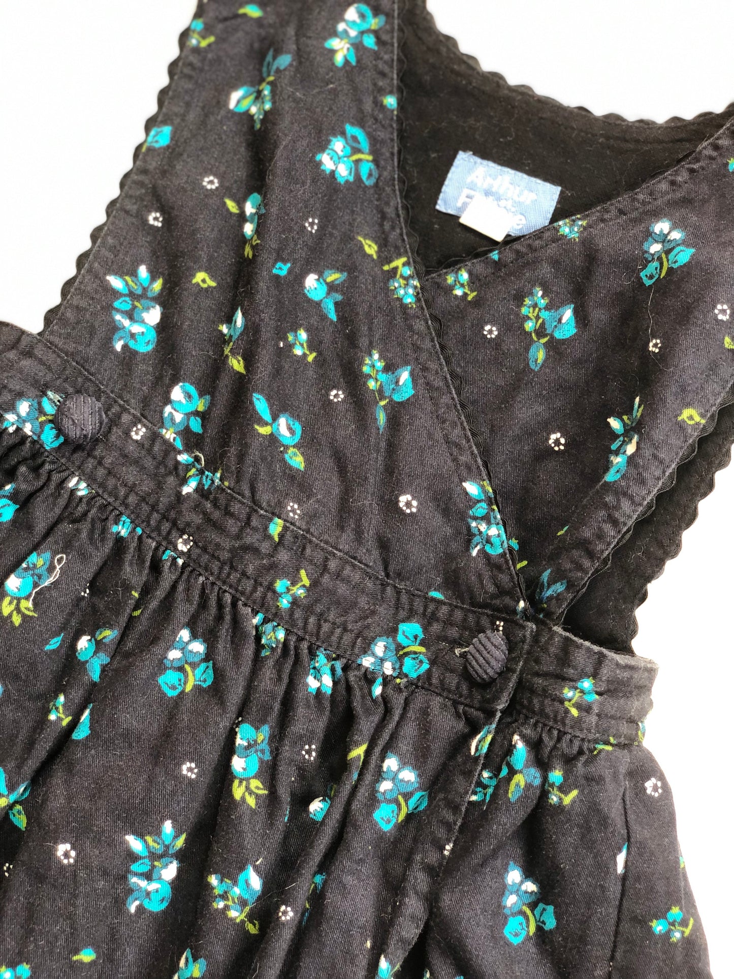 Robe Vintage bleu à fleurs Arthur et Félicie 4 ans