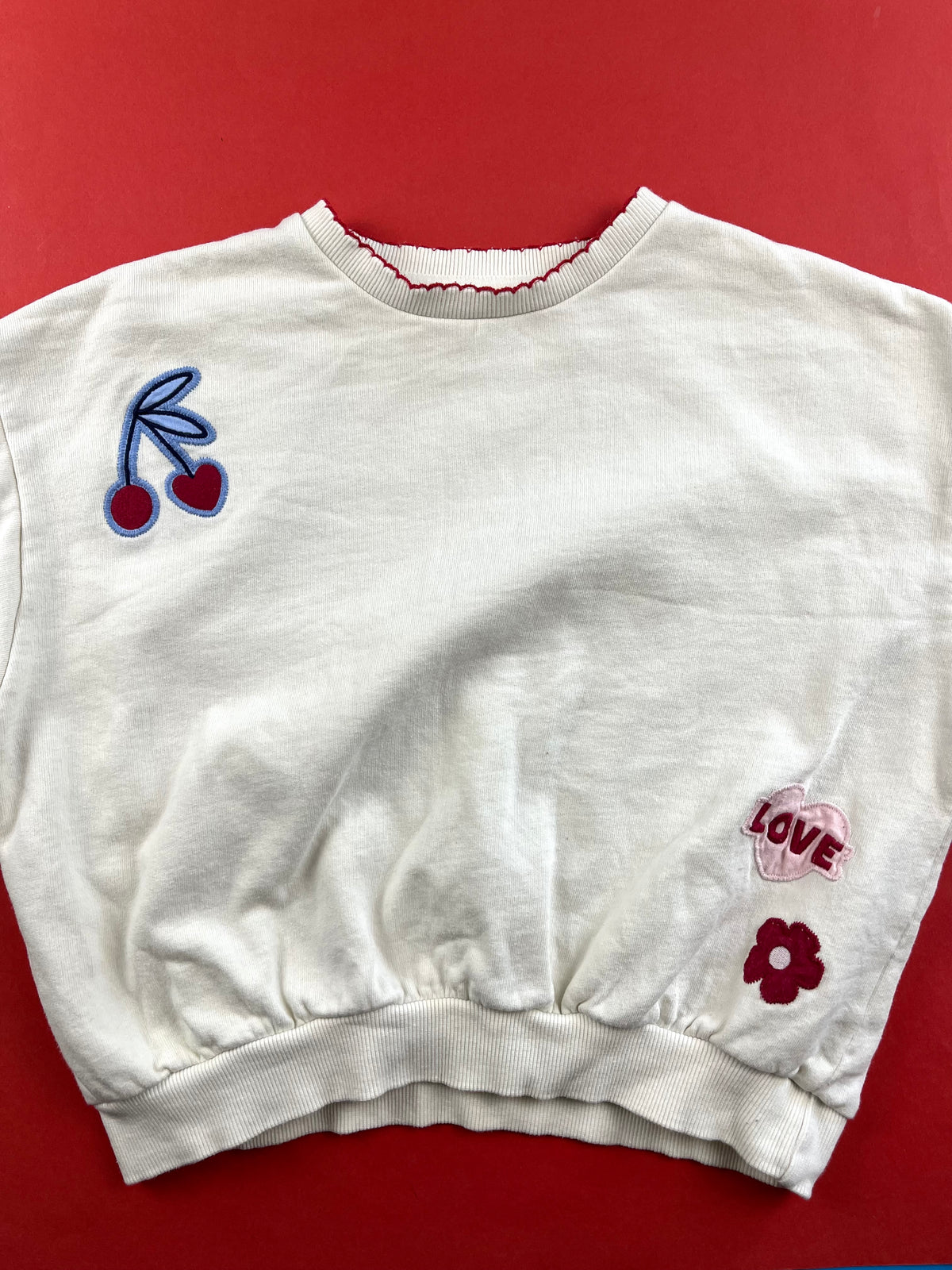Sweat blanc Vertbaudet 10 ans