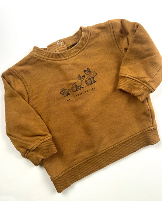 Sweat marron Kiabi 12 mois