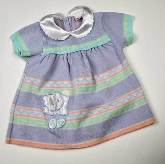Robe en mailles vintage 6 mois