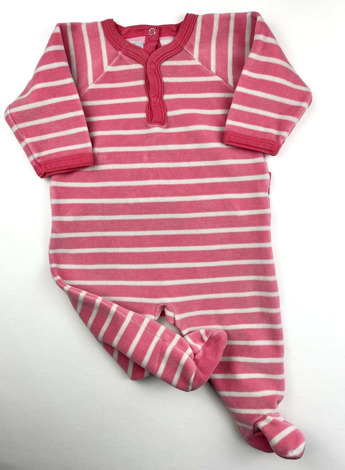 Pyjama rayé en velours Petit Bateau 3 mois