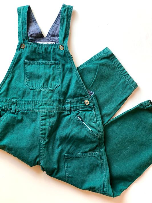 Salopette en jeans verte Bout’chou 3 ans