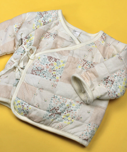 Veste matelassée à fleurs H&M 3 mois