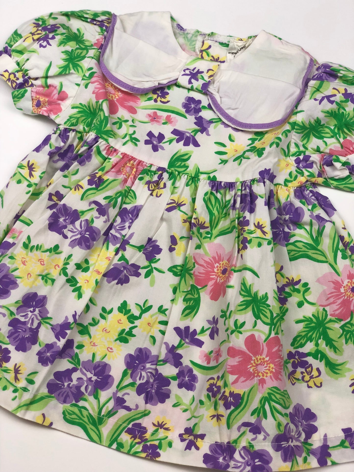Robe à fleurs vintage 6 mois