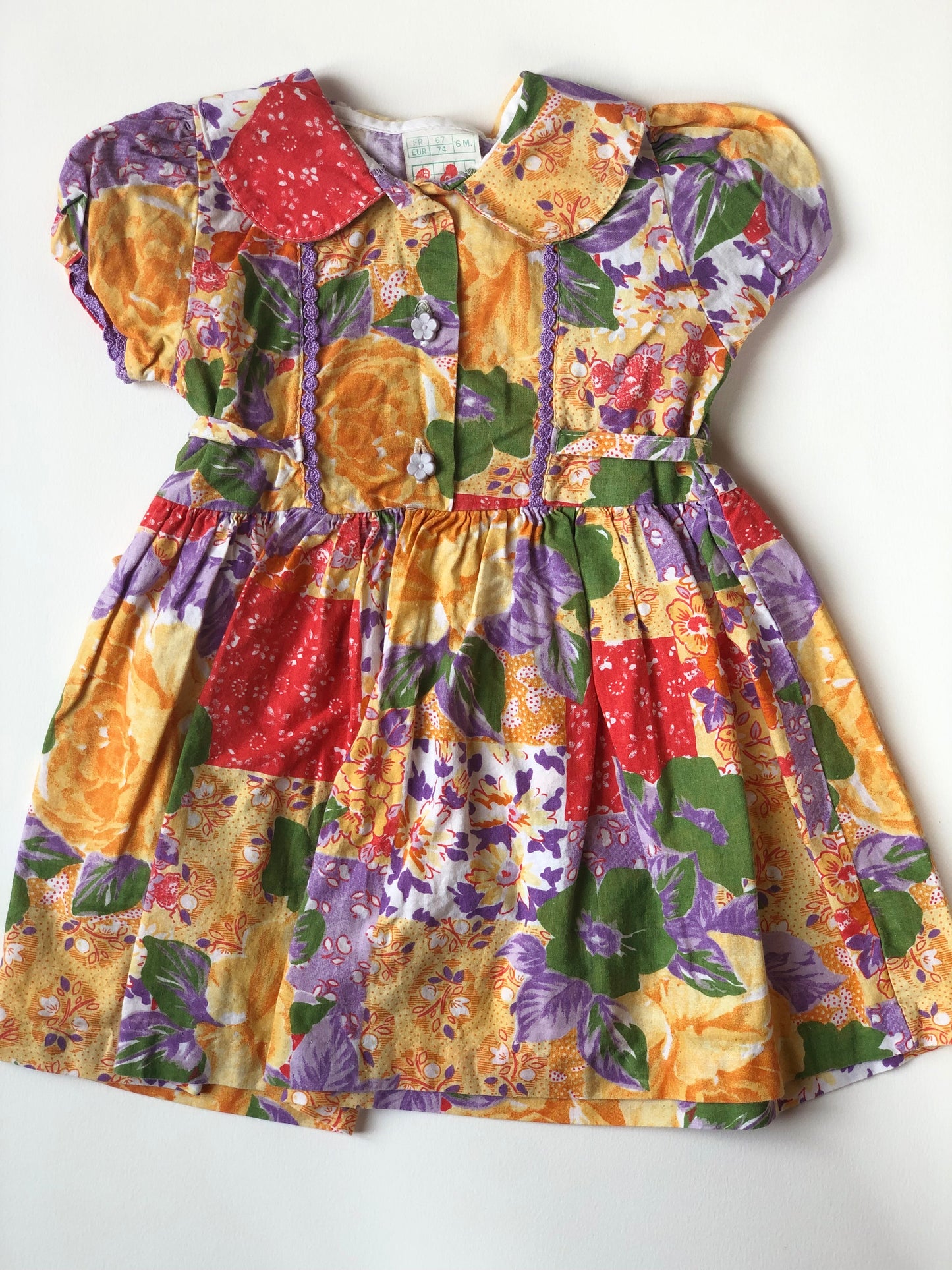 Robe à fleurs vintage Z’abricot 6 mois