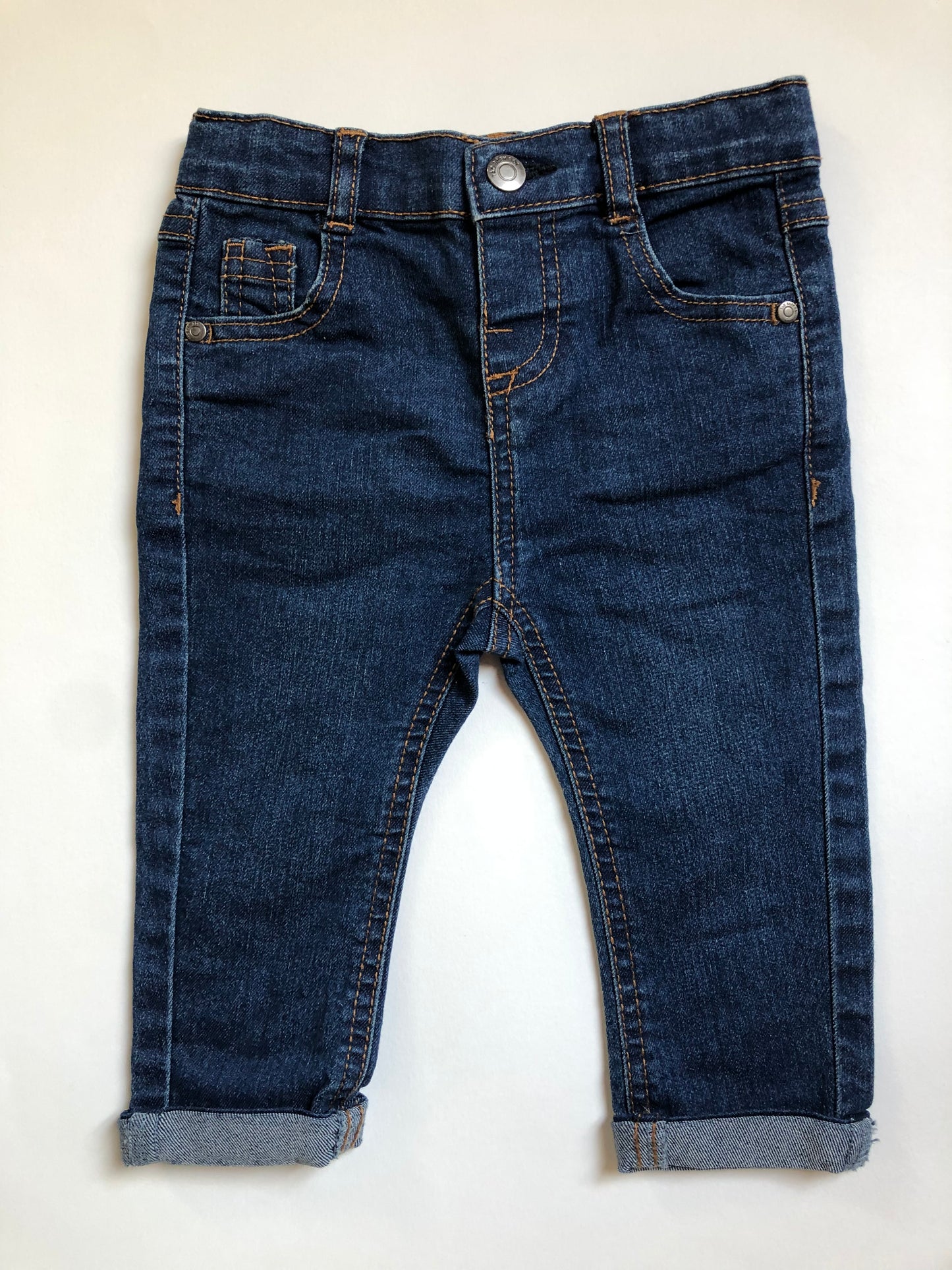 Pantalon en jeans bleu Tape à l’Oeil 9 mois