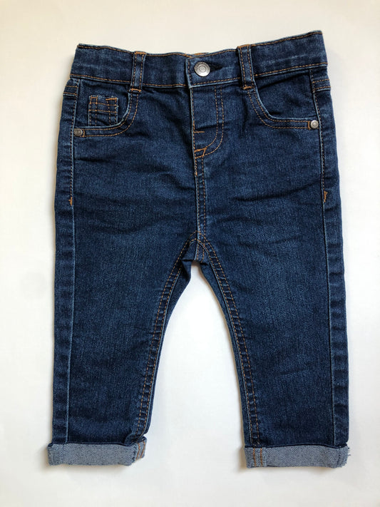 Pantalon en jeans bleu Tape à l’Oeil 9 mois
