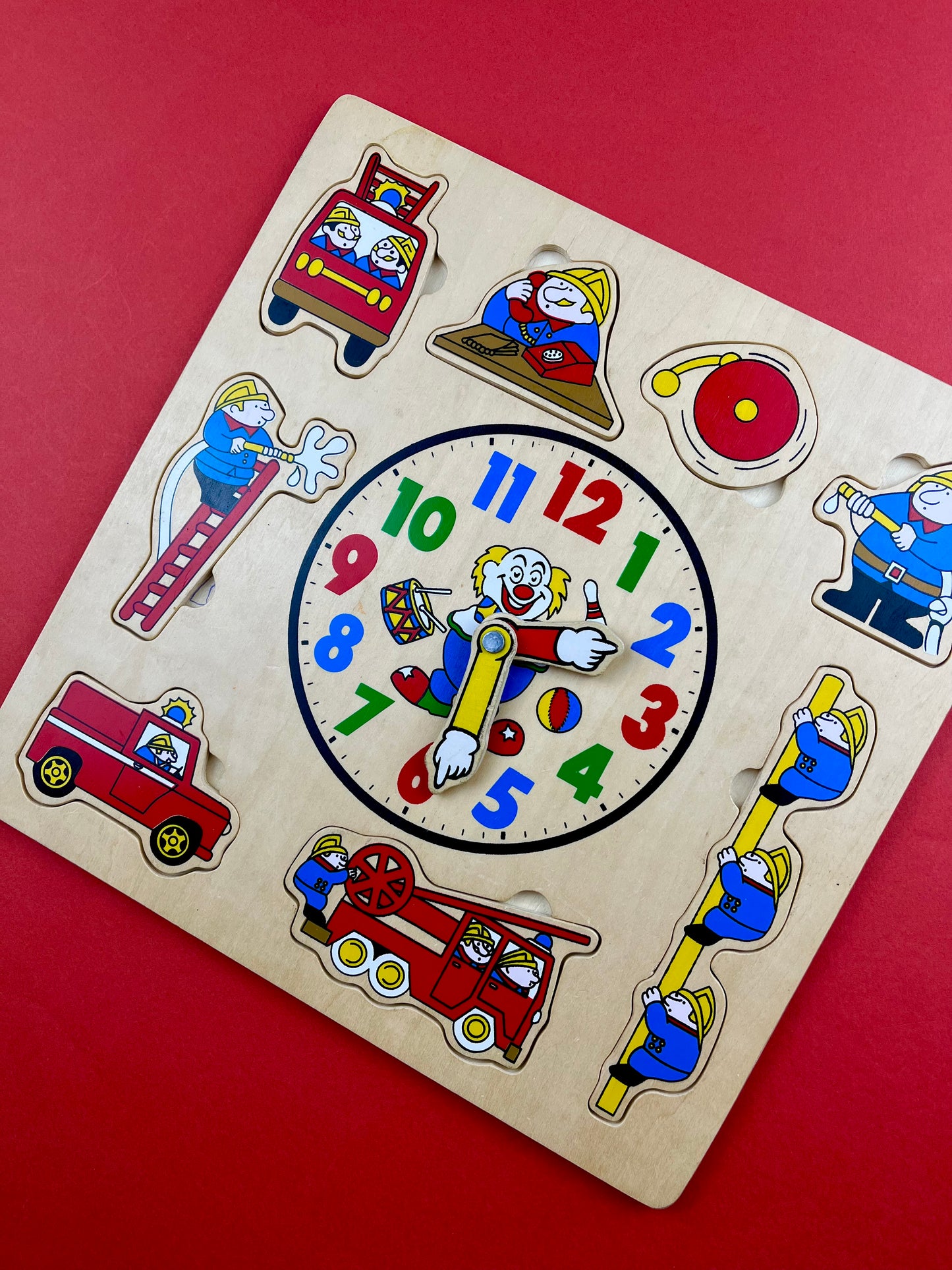 Puzzle en bois thème pompiers