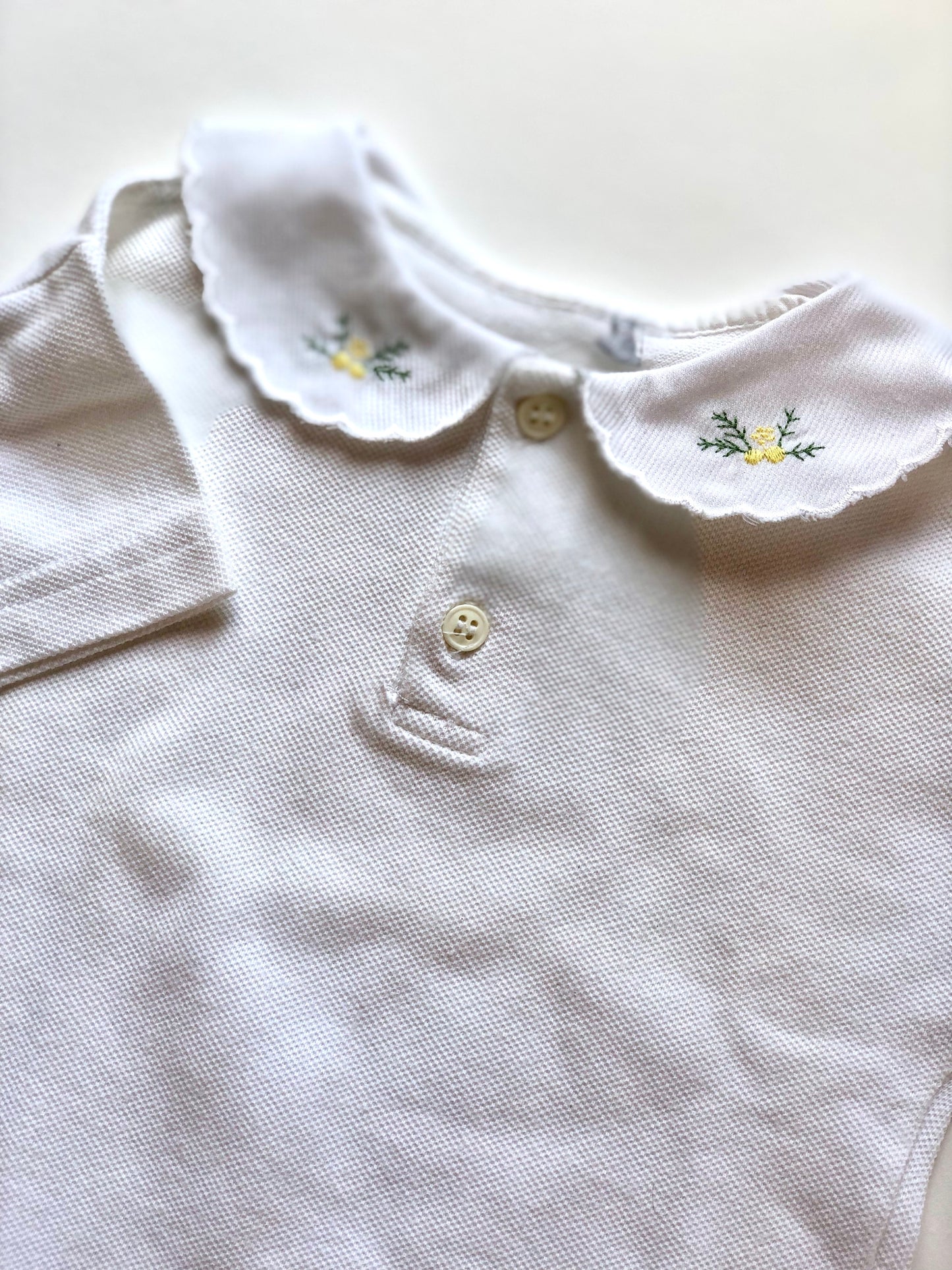 Polo blanc vintage 2 ans