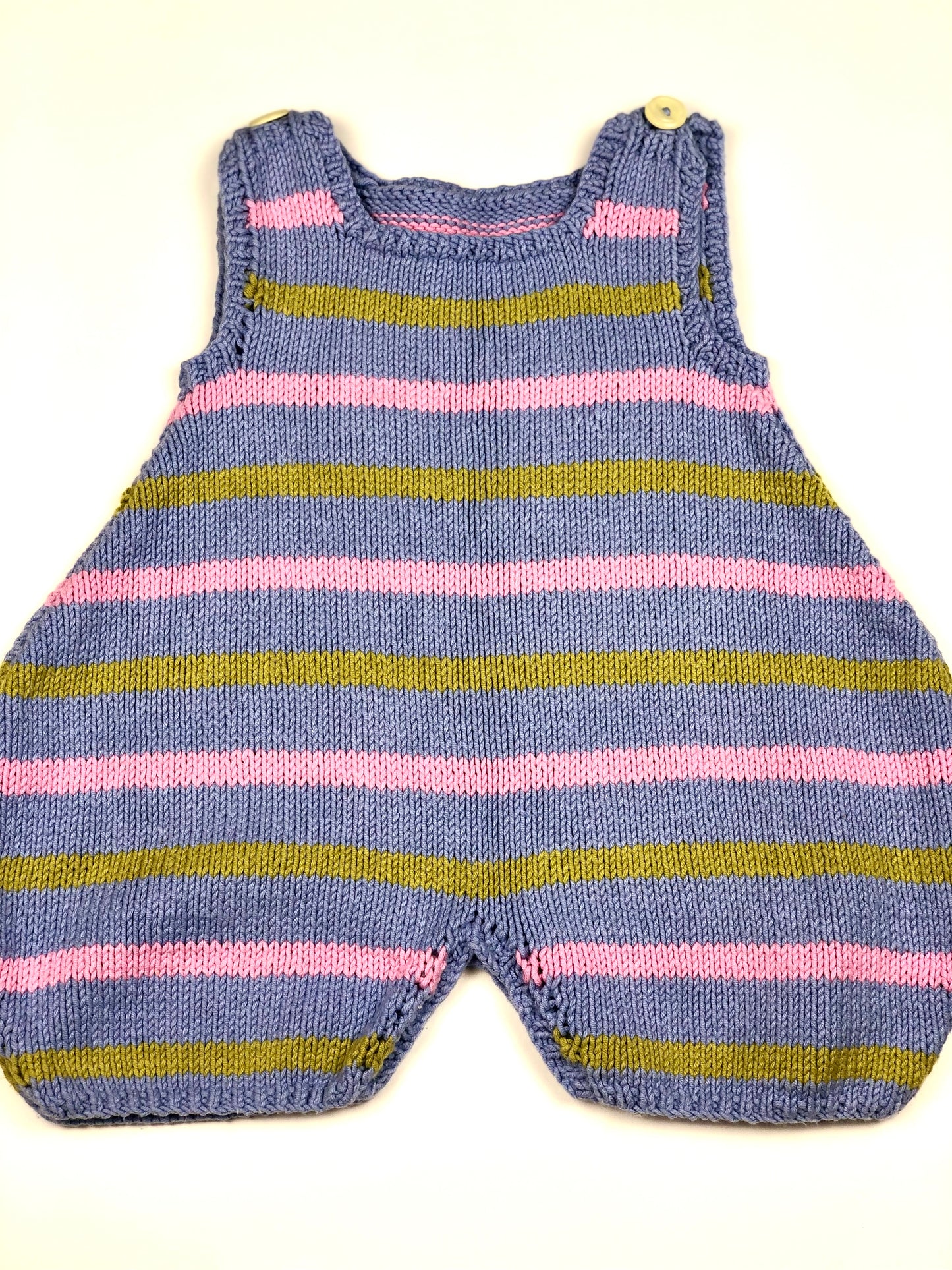 Combinaison en mailles large rayée vintage 12 mois