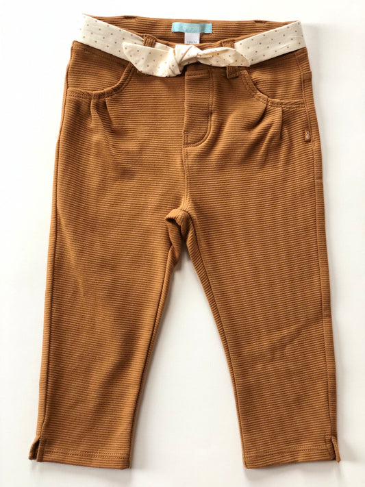 Legging avec ceinture camel Obaïbi 18 mois