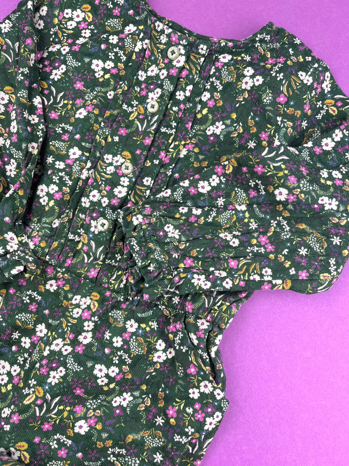 Combinaison à fleurs Tape à l’Oeil 2 ans