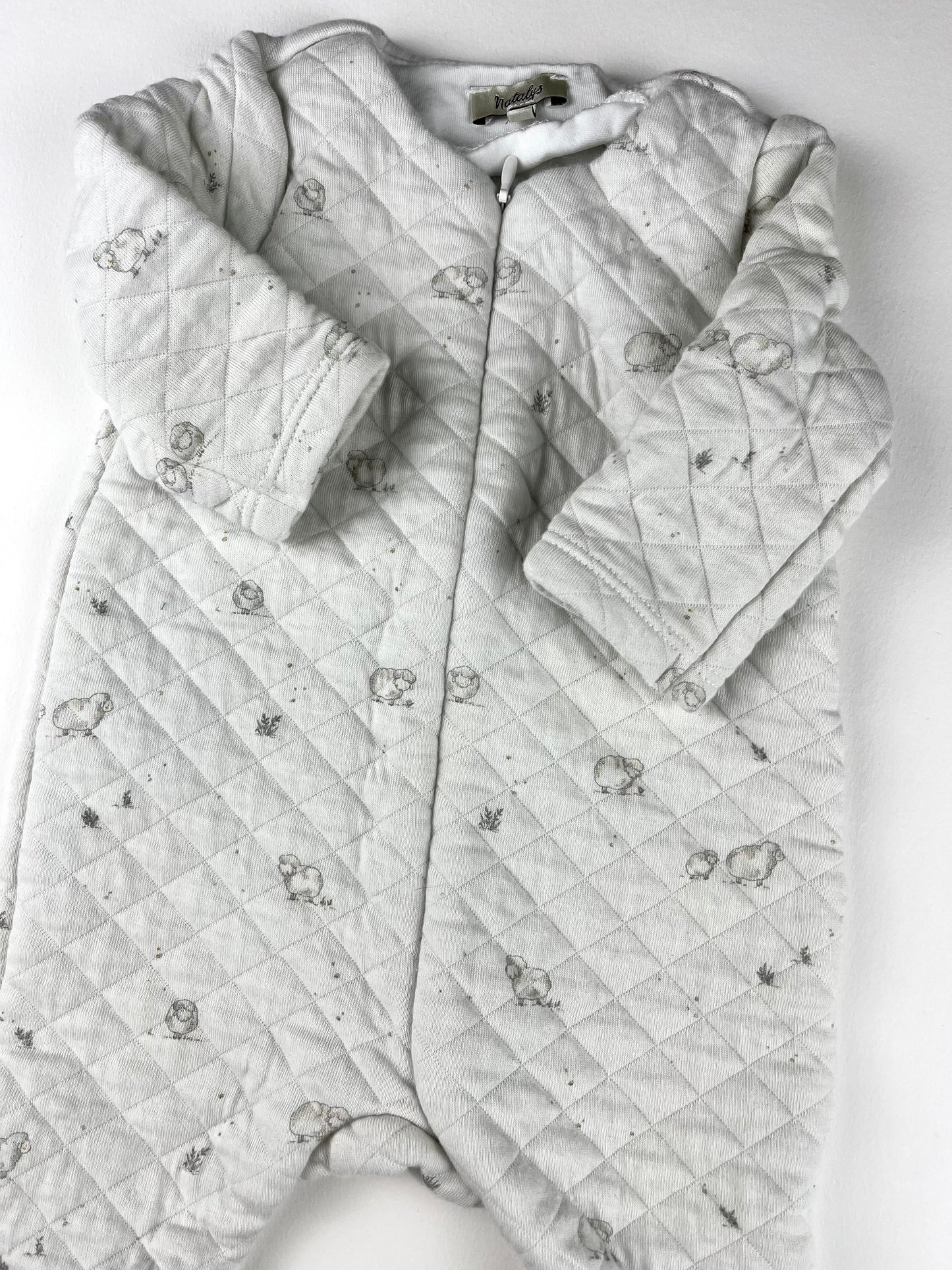 Pyjama blanc Natalys 3 mois