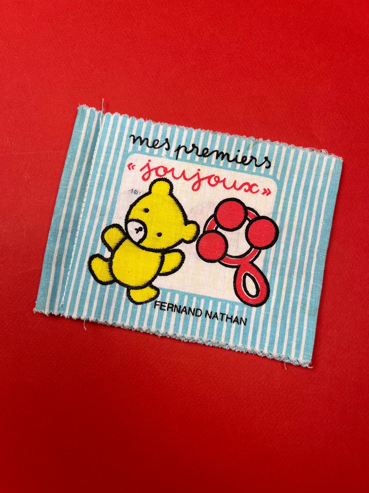 Livre en tissu vintage « Mes premiers joujoux »