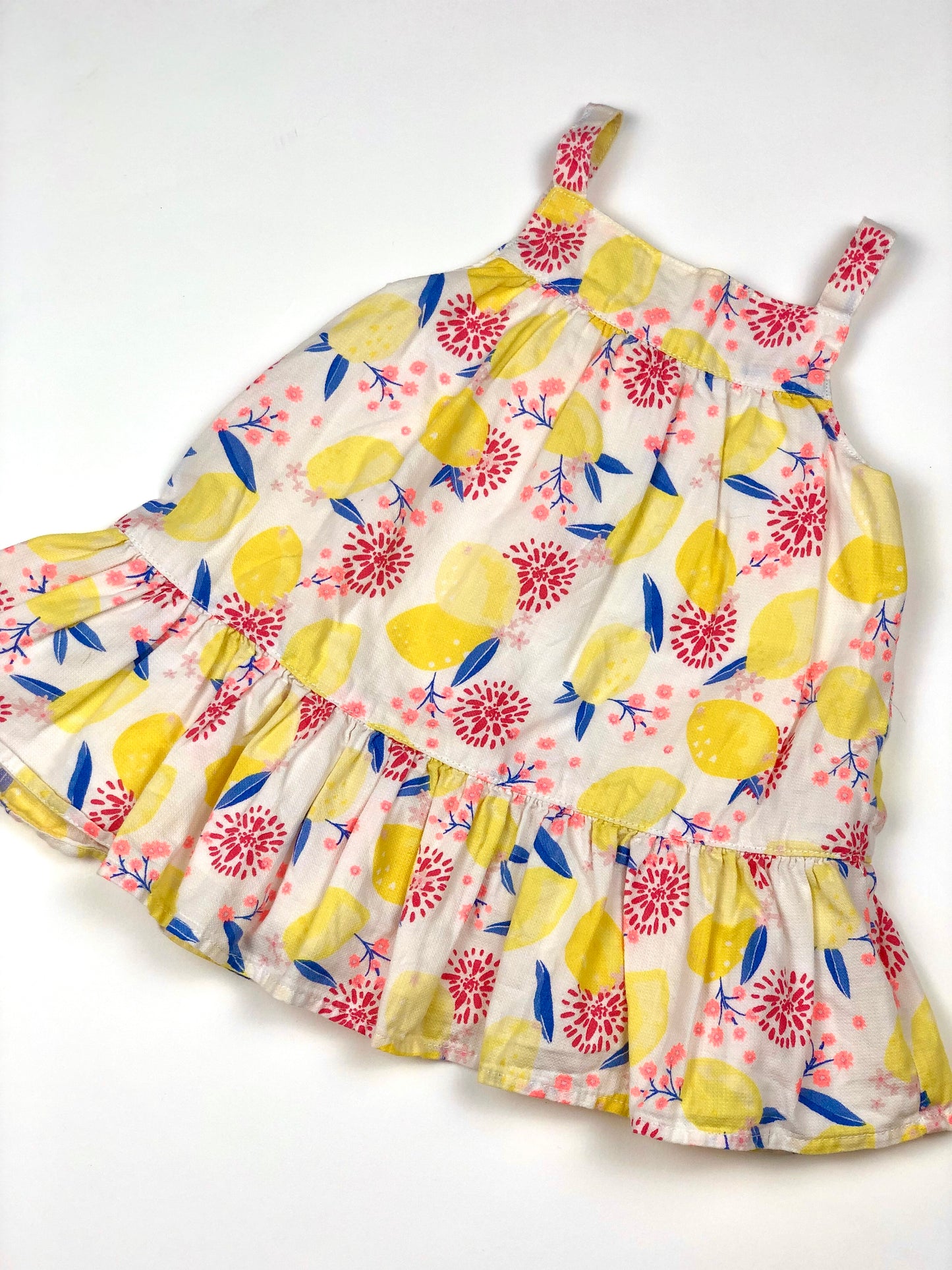 Robe à bretelles citron Orchestra 6 mois