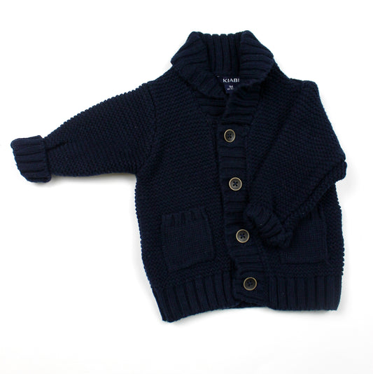 Gilet en mailles bleu Kiabi 1 mois