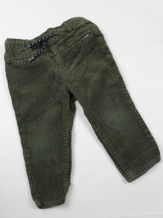 Pantalon velours côtelé vert Kiabi 18 mois