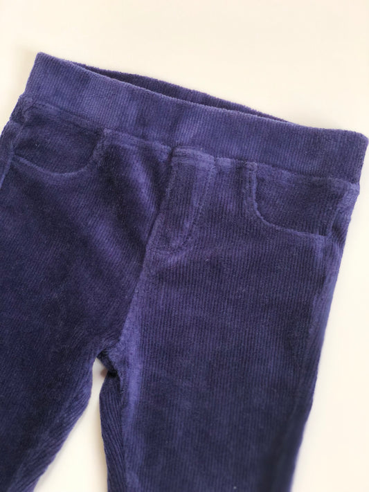 Pantalon en velours côtelé bleu Pat & Ripaton 18 mois