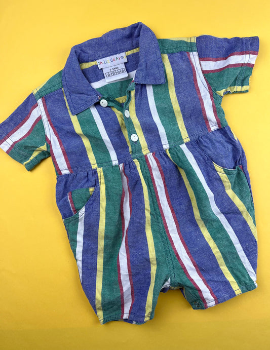 Combishort vintage Taille Crayon 3 mois