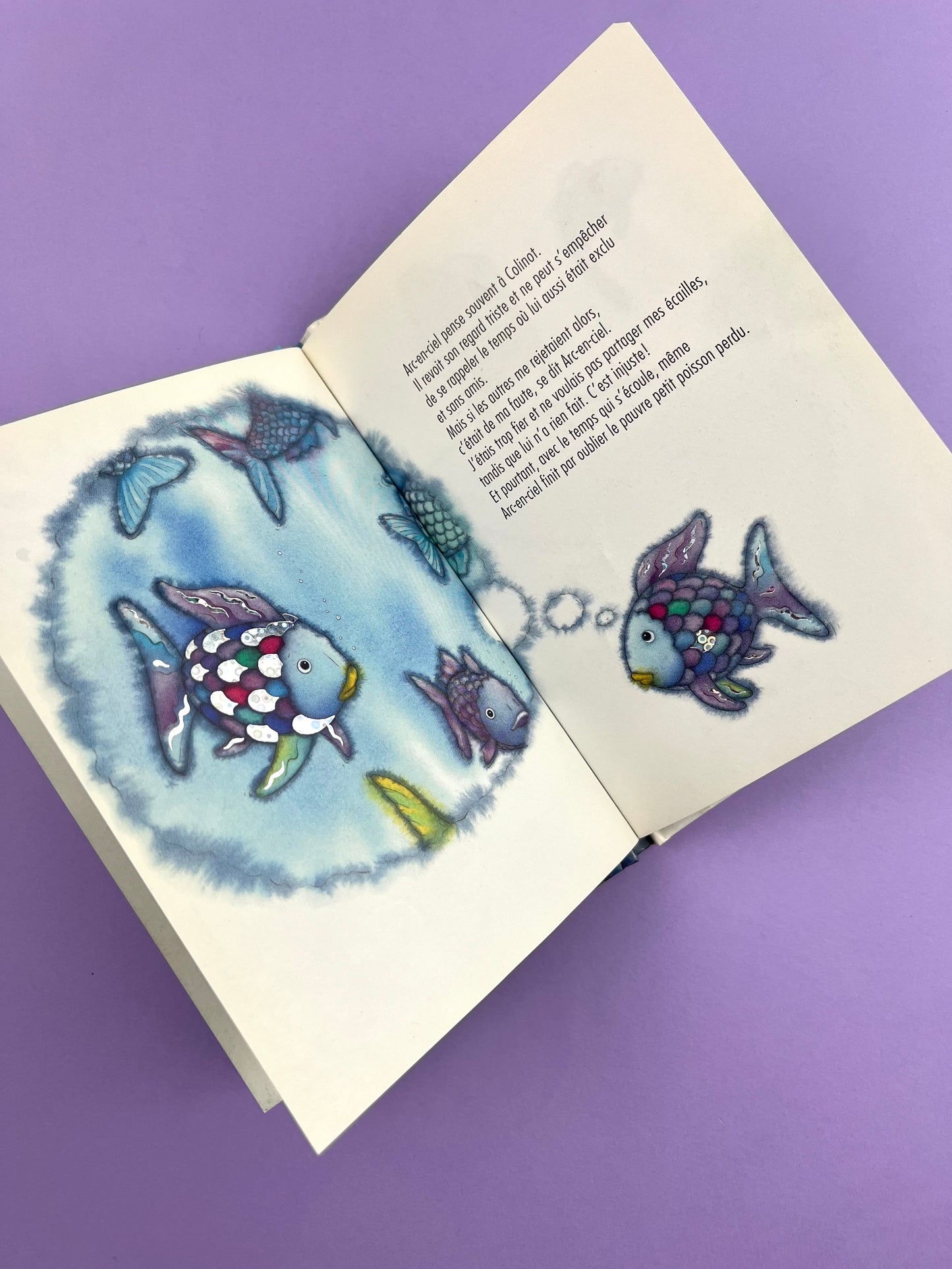 Petit livre « Arc-en-ciel et le petit poisson perdu »