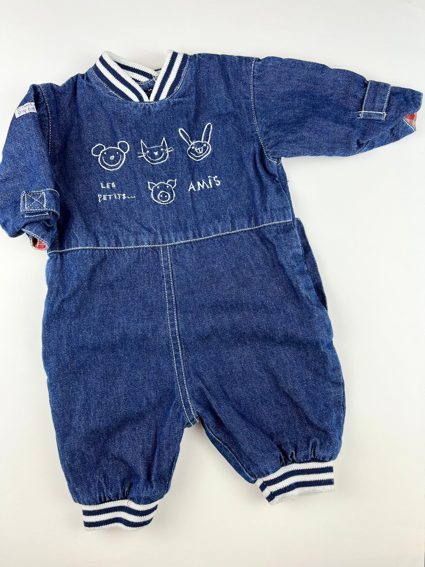 Combinaison en jeans vintage DPAM 3 mois