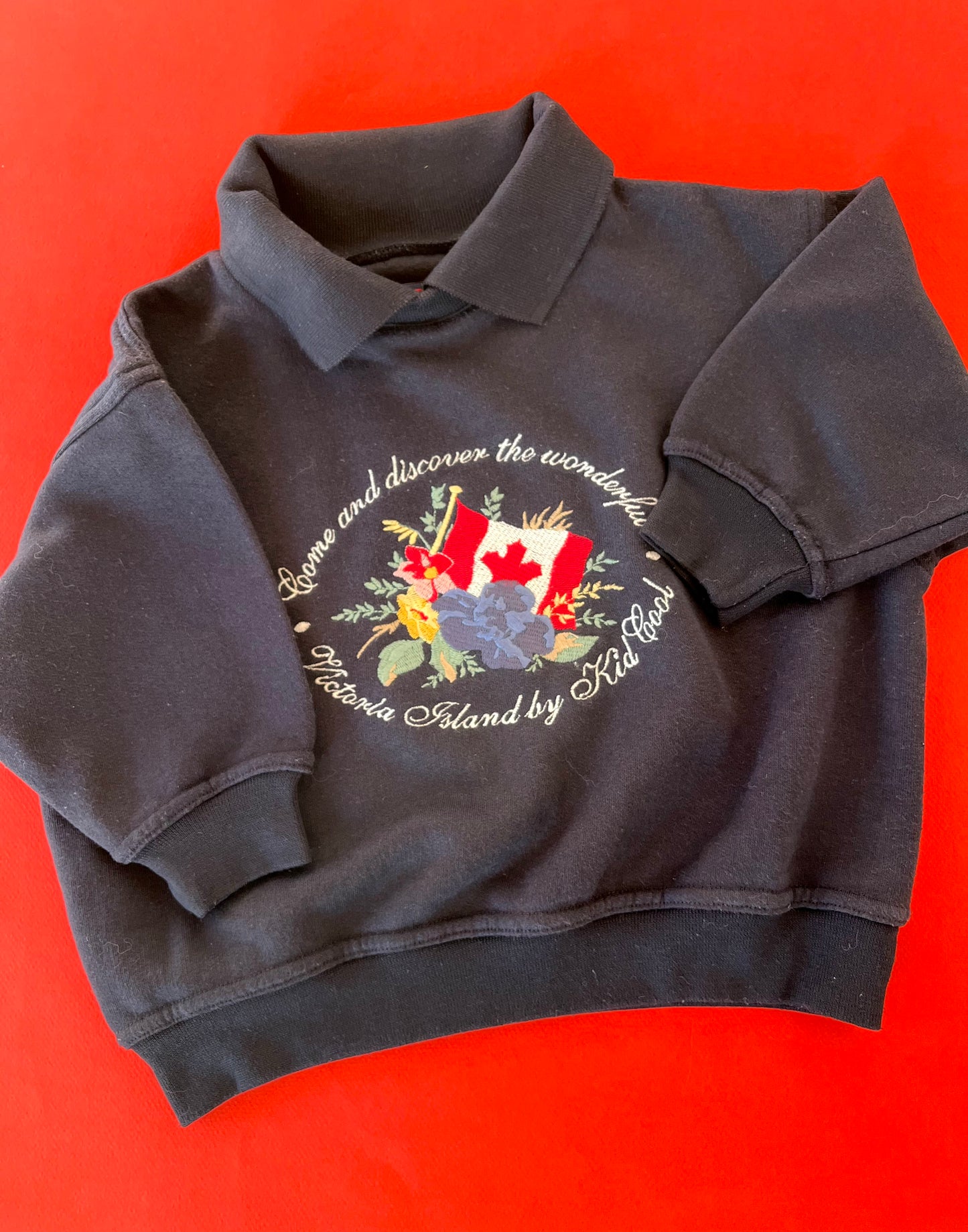 Sweat-shirt vintage bleu Kid Cool 3 ans