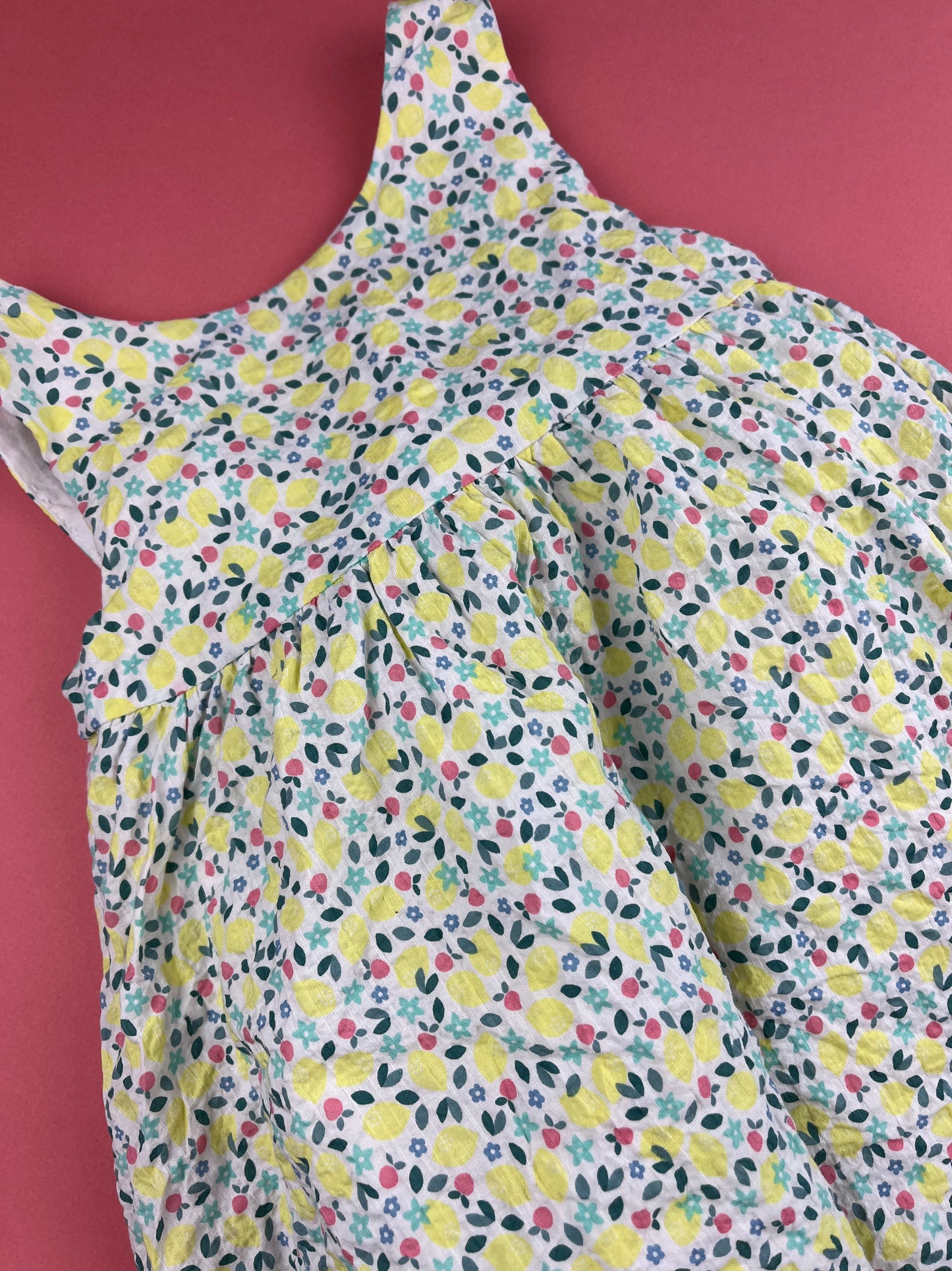 Robe motifs citrons Obaïbi 18 mois