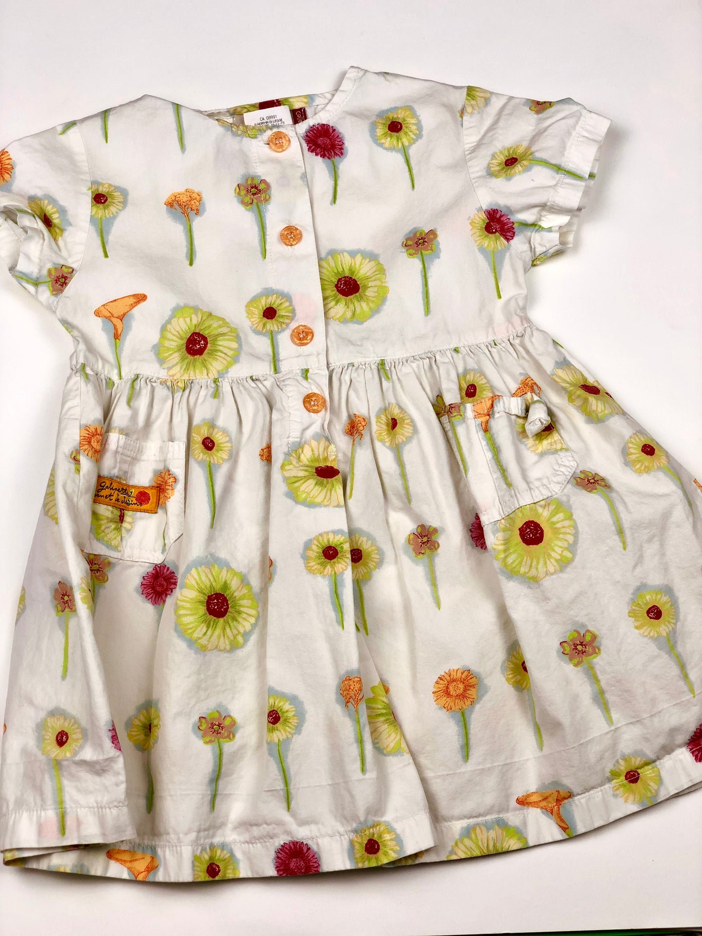 Robe à fleurs vintage Galipette 3 ans