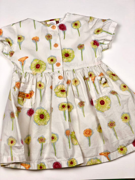 Robe à fleurs vintage Galipette 3 ans