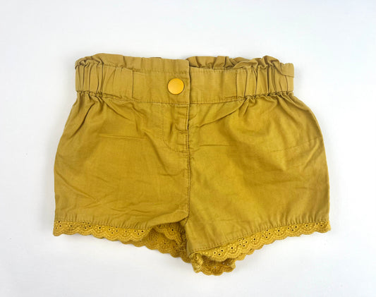 Short moutarde Kiabi 6 mois