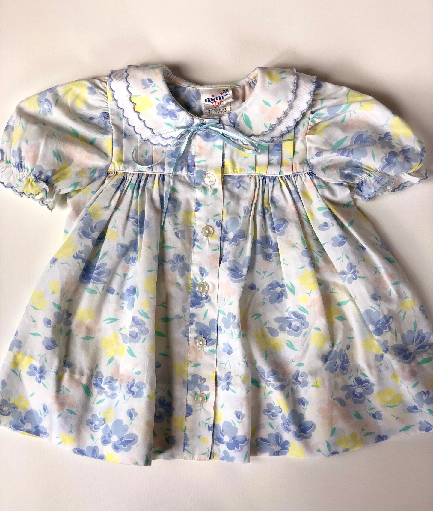 Robe à fleurs vintage mini Togs 6 mois