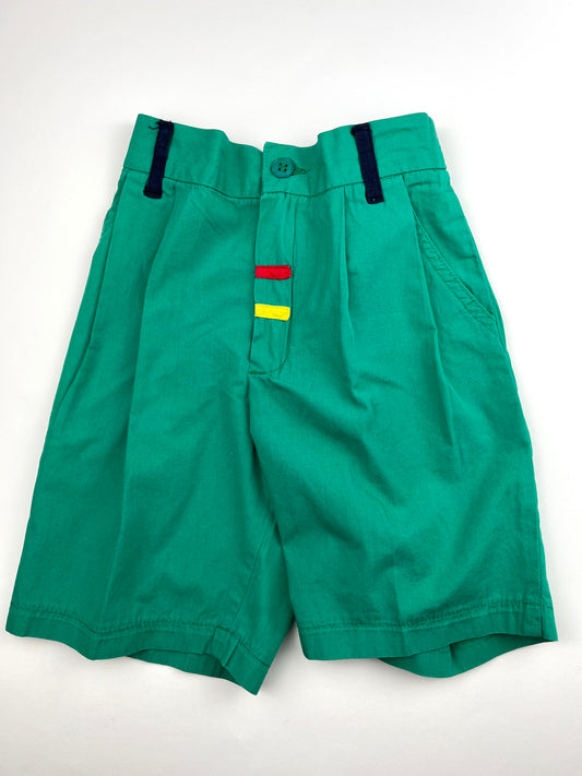 Bermuda vert vintage Alphabet 5 ans