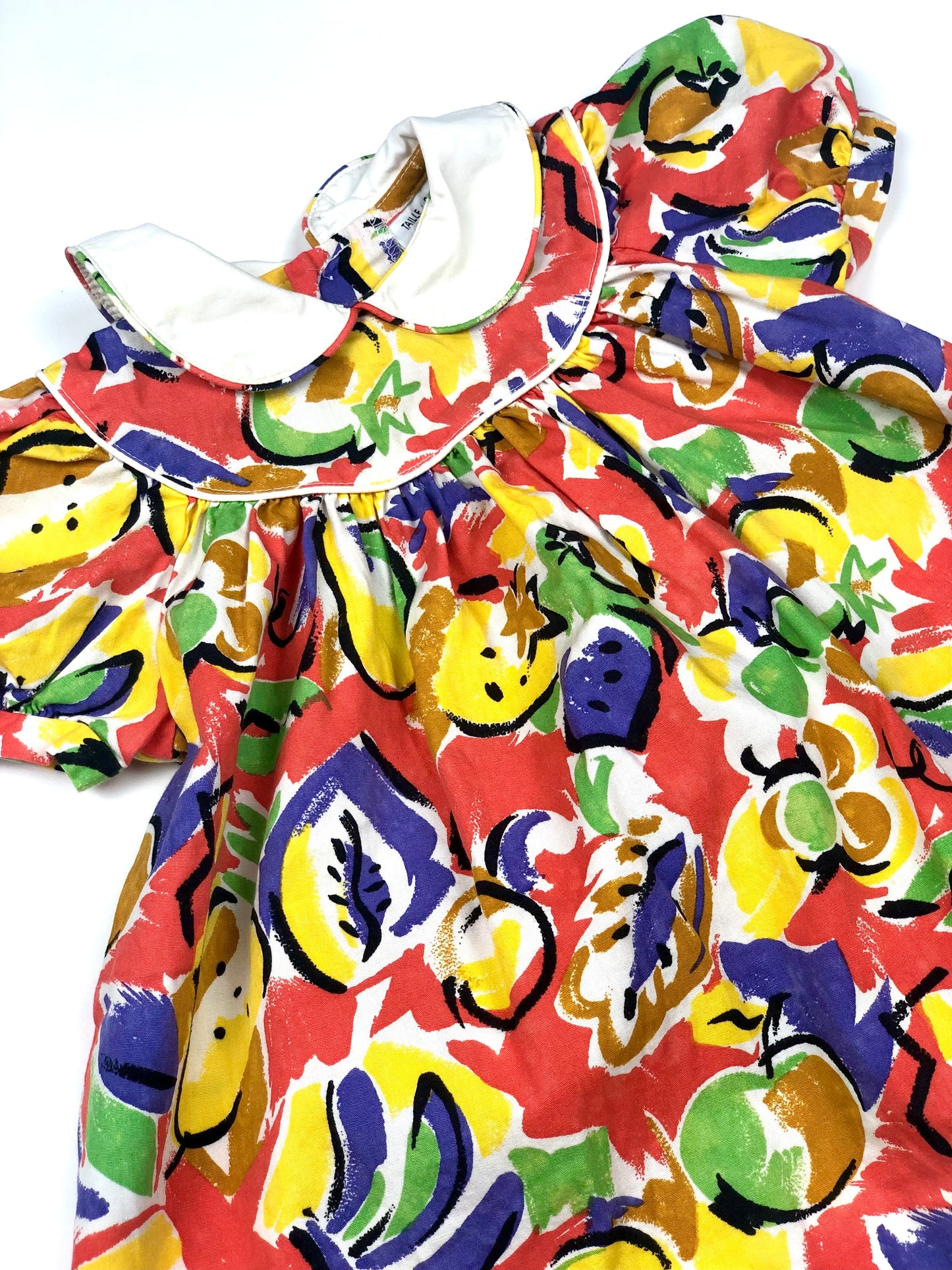 Robe motifs fruits vintage 6 mois