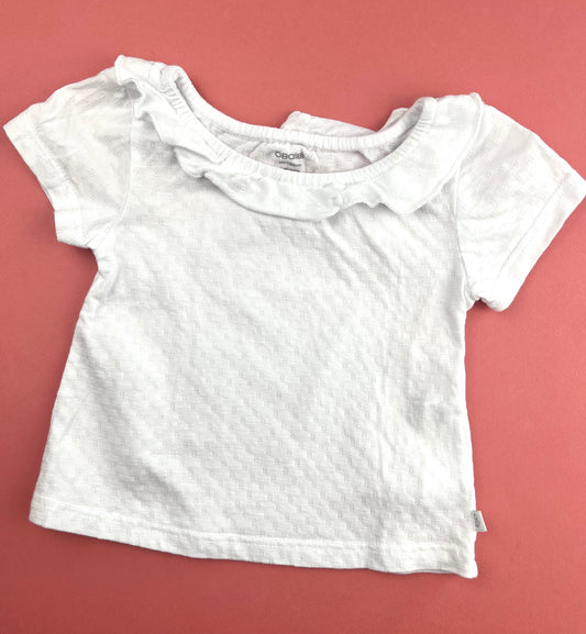 T-shirt blanc Obaïbi 6 mois