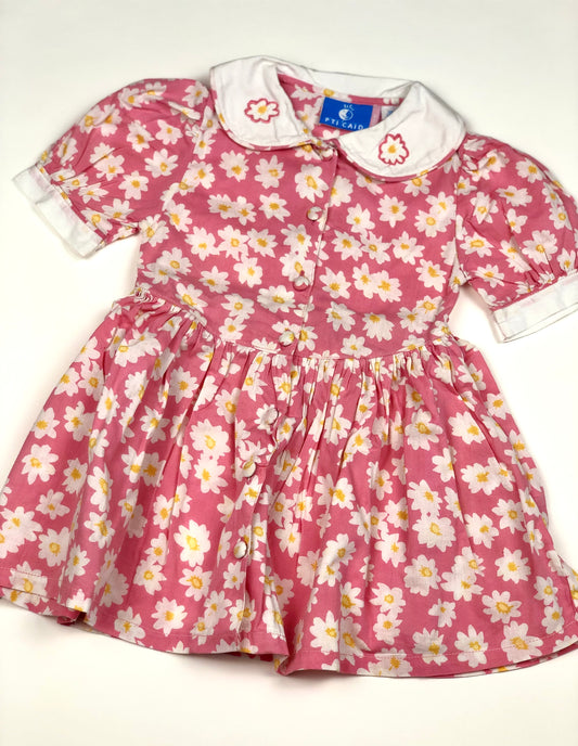Robe à fleurs vintage P’ti Caïd 12 mois