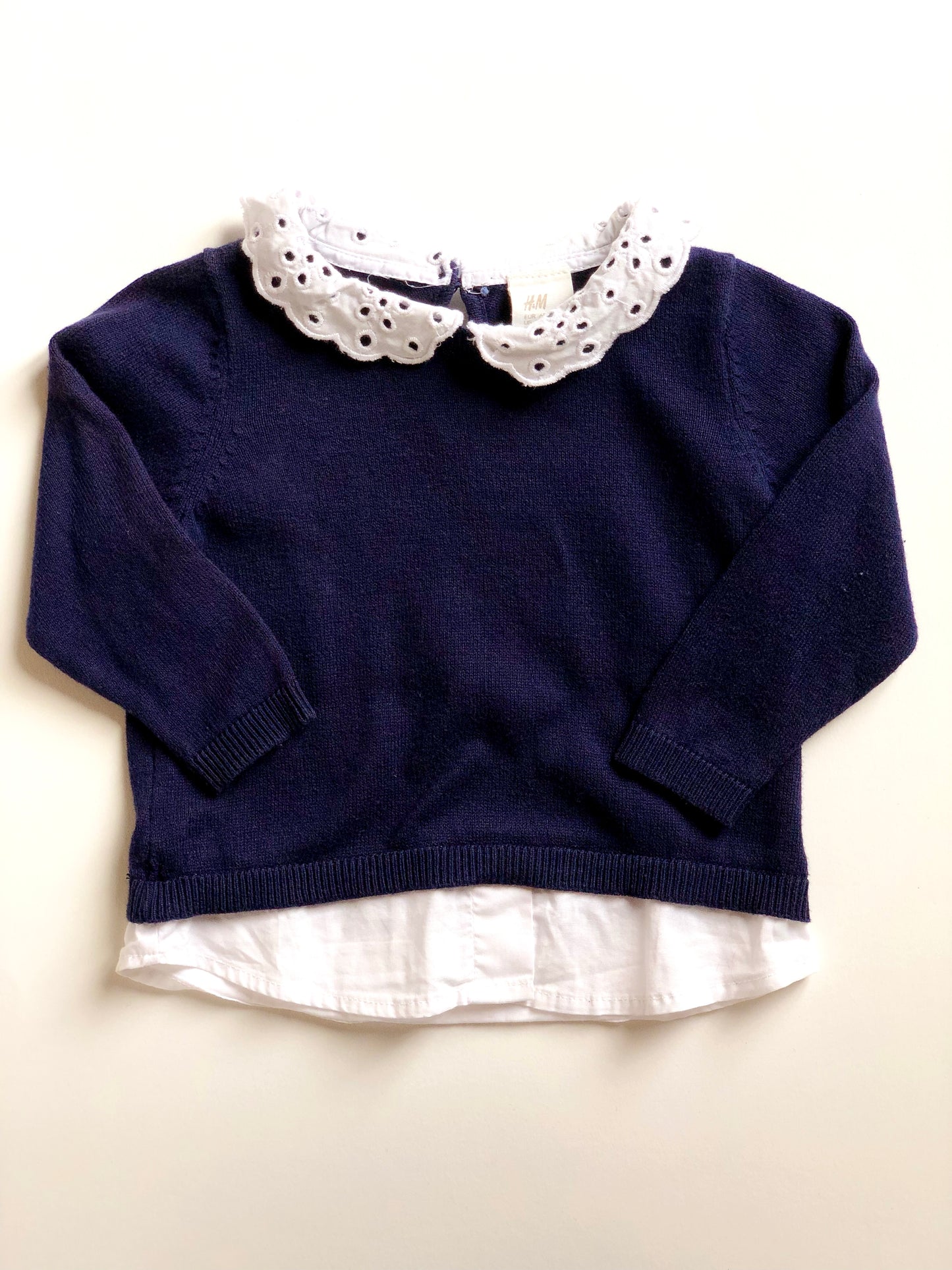 Pull en mailles avec col en dentelles H&M 6 mois