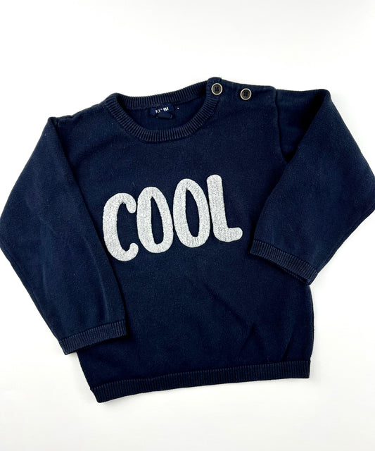 Sweat « cool » bleu Kiabi 2 ans