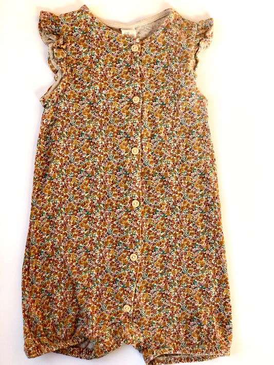 Combi-short à fleurs rose et marron  H&M 3 ans