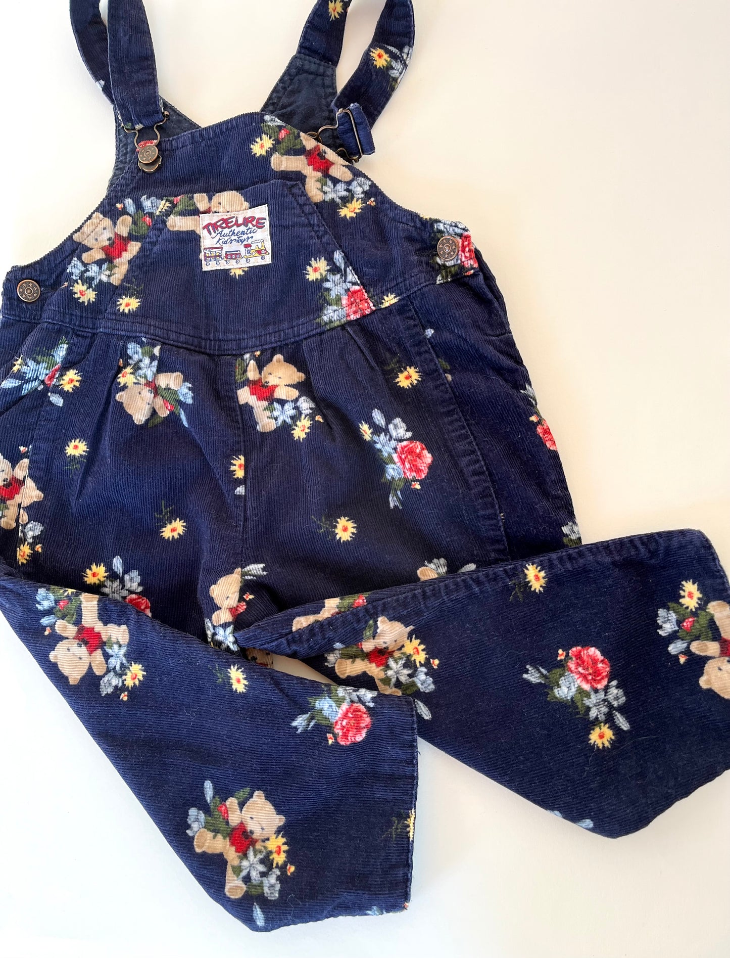 Salopette vintage bleue Tirelire 18 mois