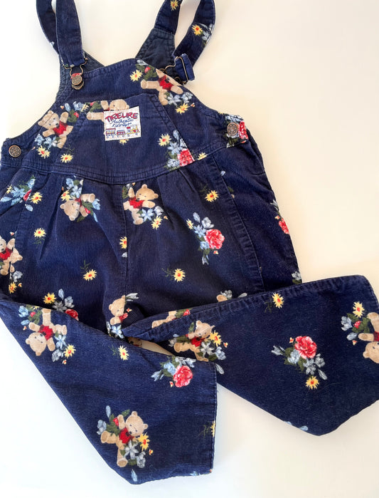 Salopette vintage bleue Tirelire 18 mois