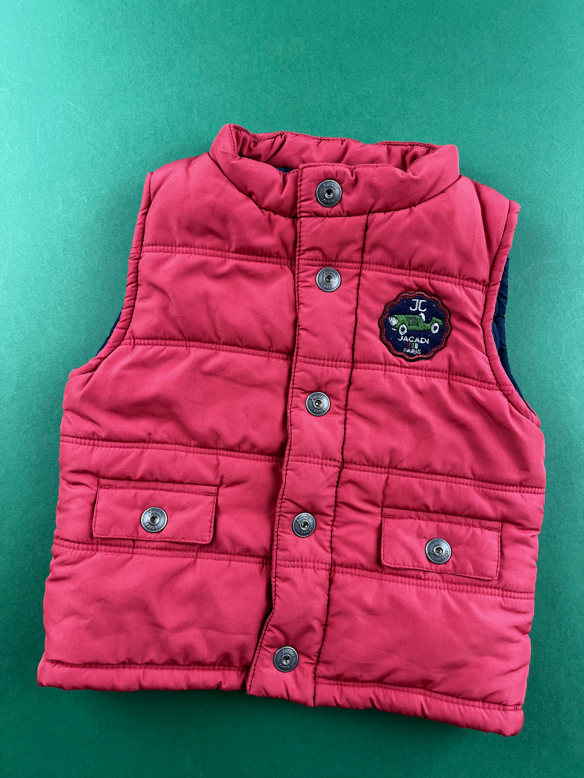Doudoune sans manches bordeaux Jacadi 12 mois