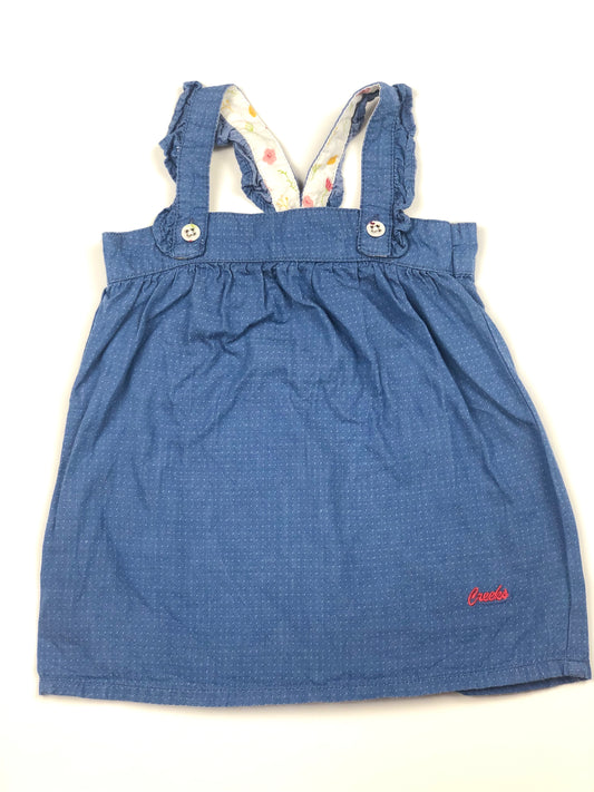Robe à bretelles bleue Creeks 12 mois