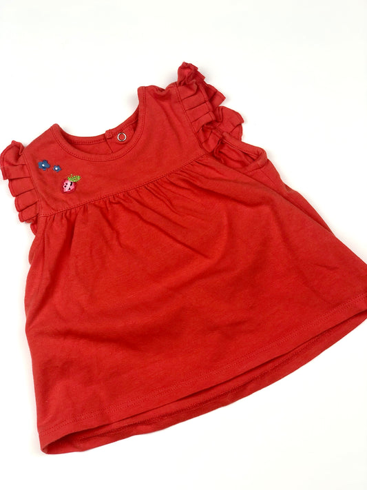 T-shirt rouge Catimini 3 mois